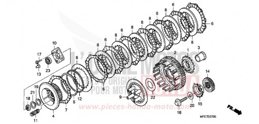 EMBRAYAGE VT750C27 de 2007